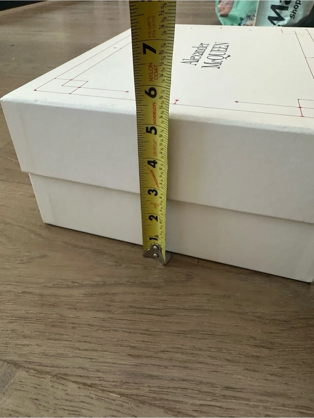 Alexander McQueen Empty Shoe Box with Original Tissue Paper Luxury Storage Displ